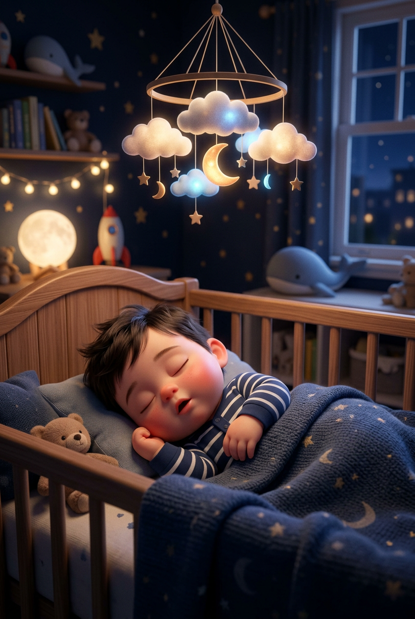 Why Your 3-Month-Old Is Suddenly Fighting Sleep (and How Gentle Music Helps)